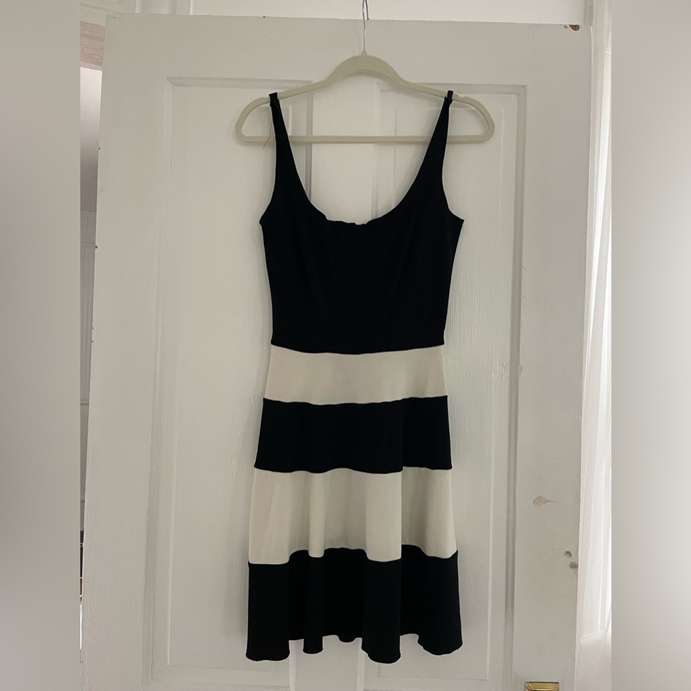 B&W intermix dress